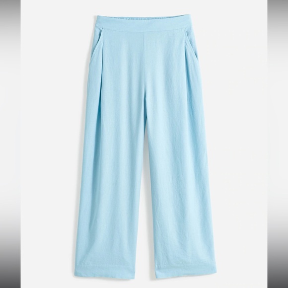 NWT Madewell Linen Blend Pull-On Straight Crop Pant - Picture 6 of 8